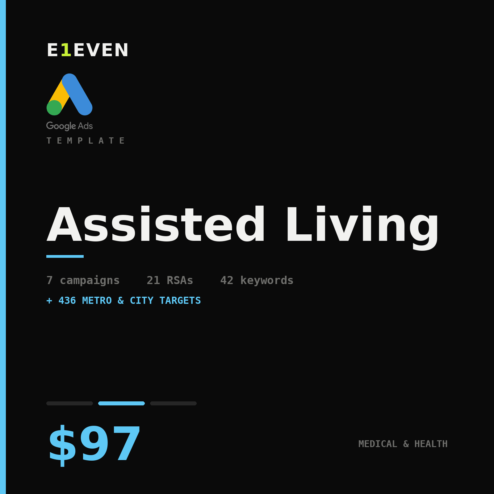 Assisted Living Google Ads Template - $97