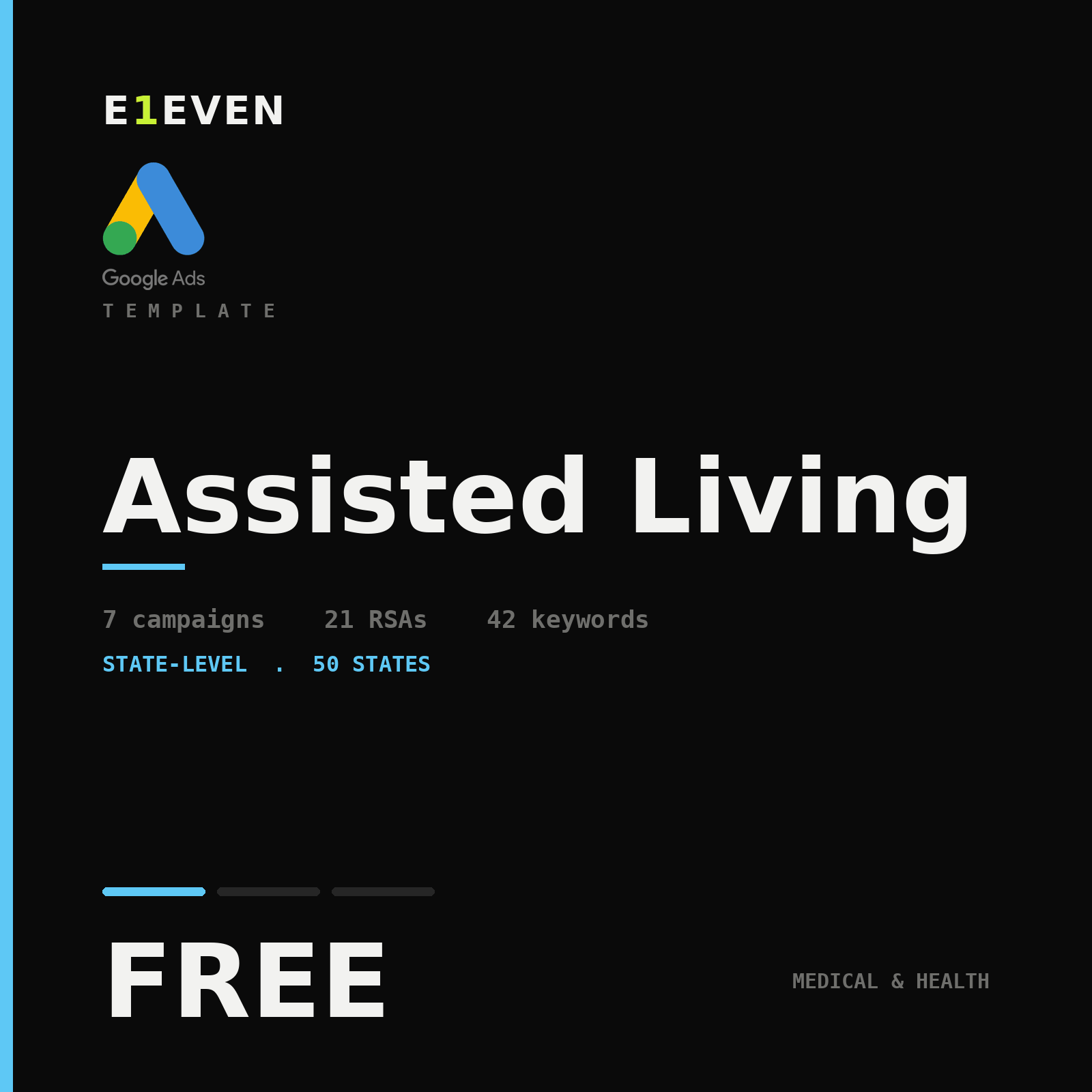 Assisted Living Google Ads Template - Free
