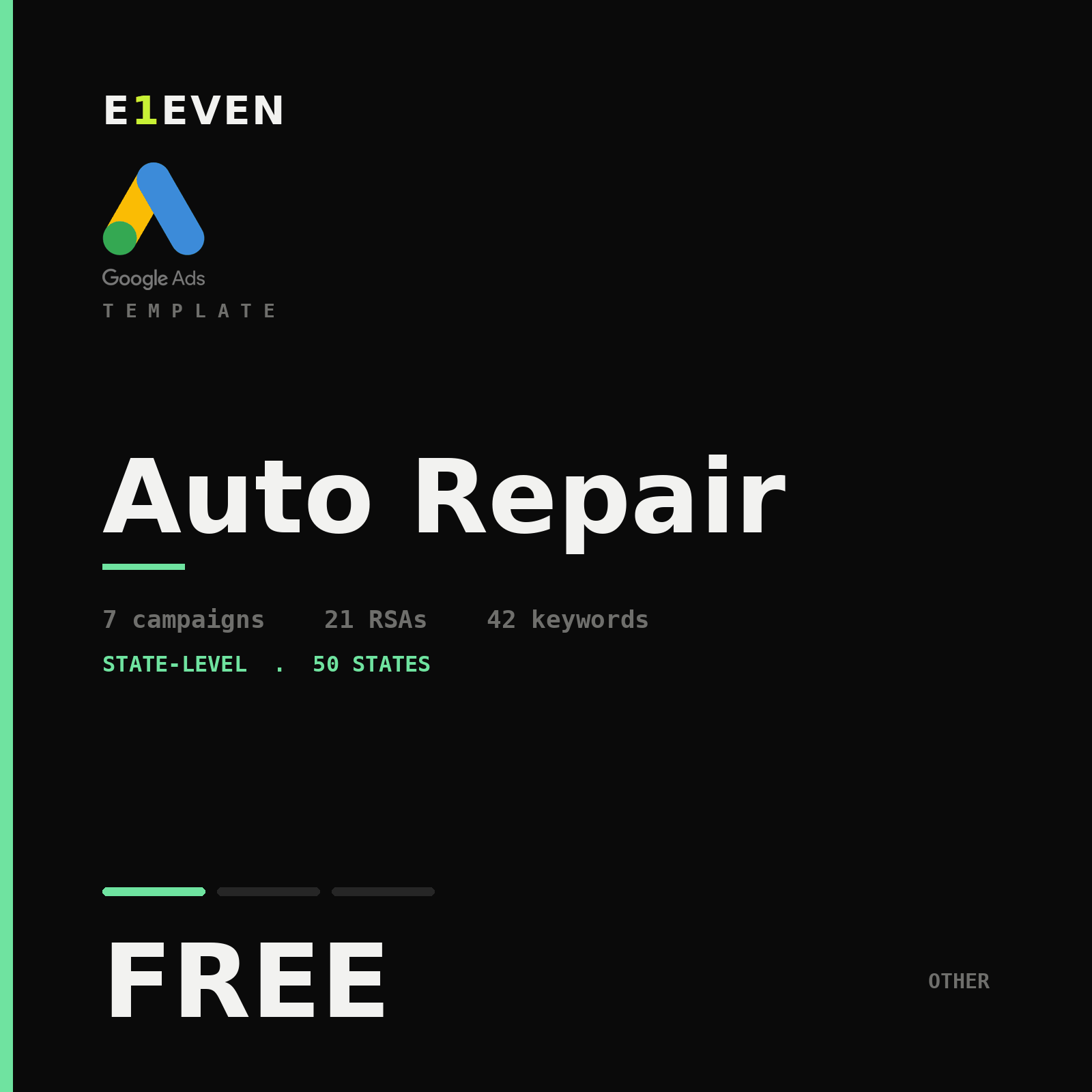 Auto Repair Google Ads Template - Free