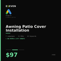 Awning Patio Cover Installation Google Ads Template - $97