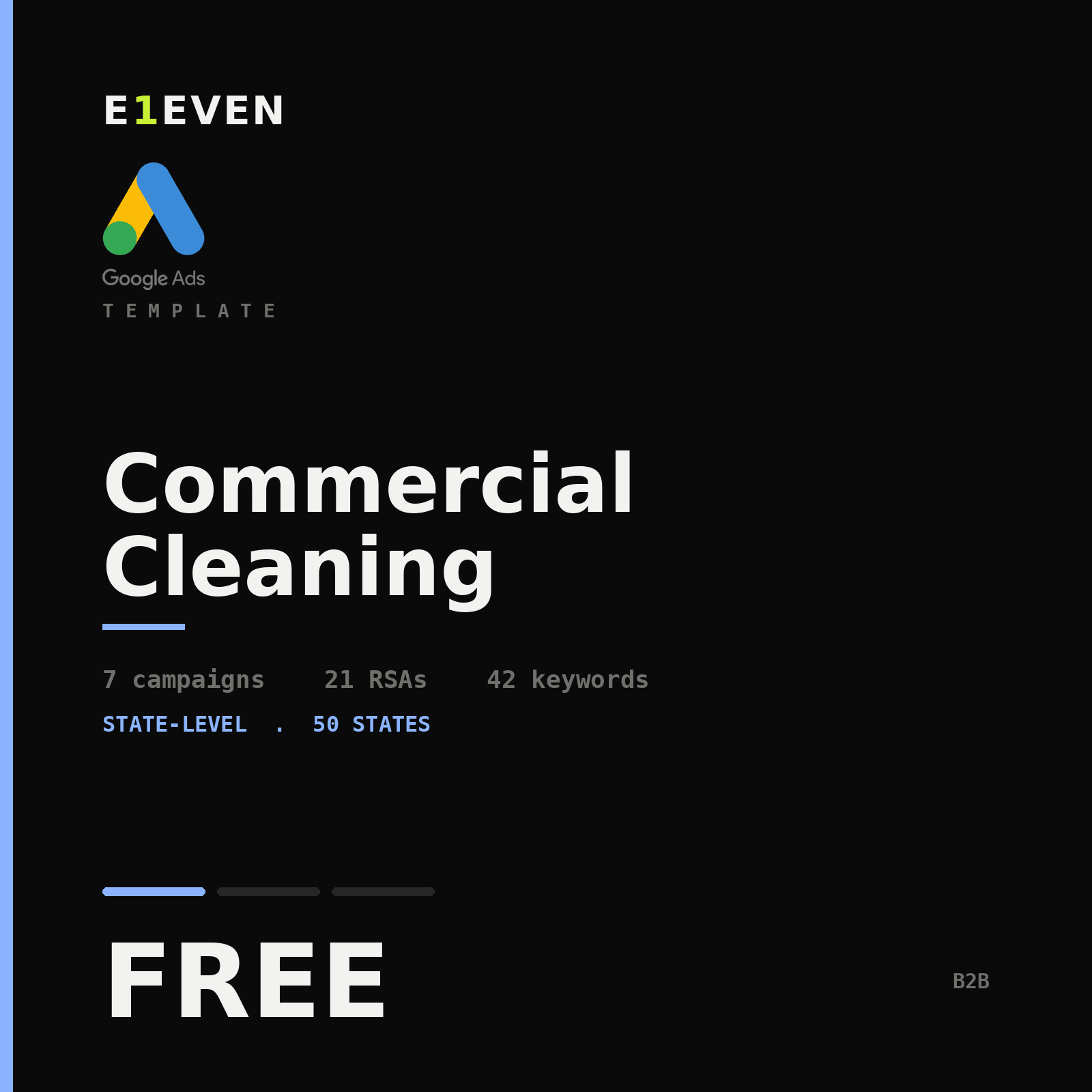 Commercial Cleaning Google Ads Template - Free