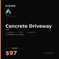 Concrete Driveway Google Ads Template - $97