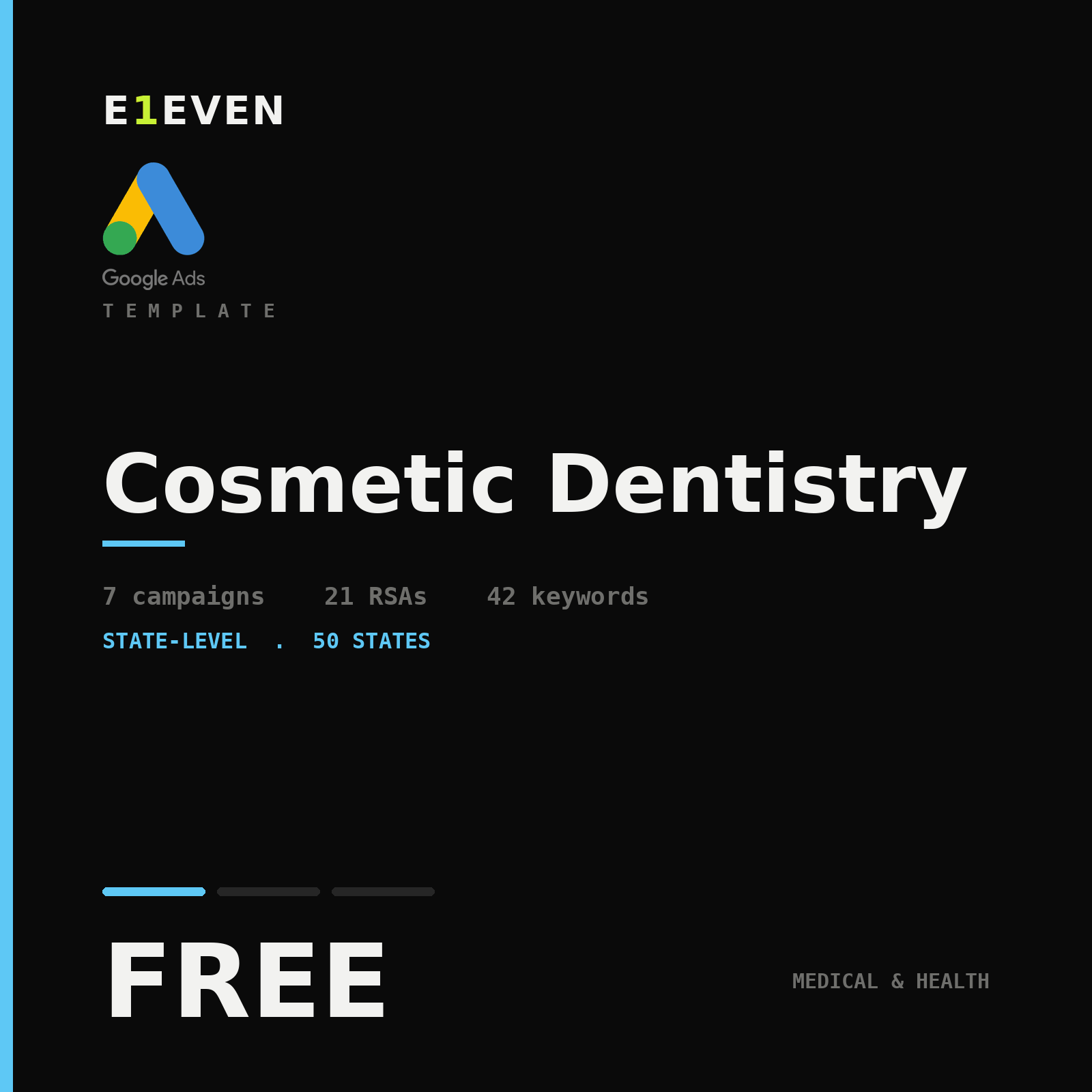 Cosmetic Dentistry Google Ads Template - Free