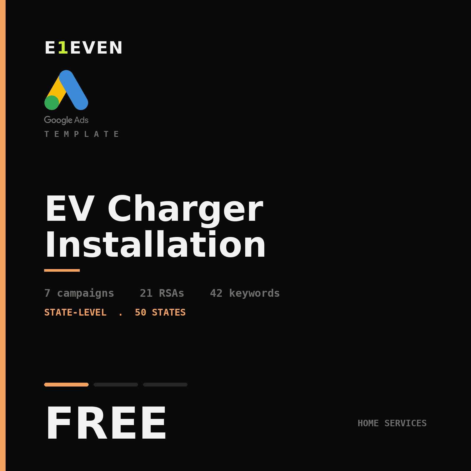 EV Charger Installation Google Ads Template - Free