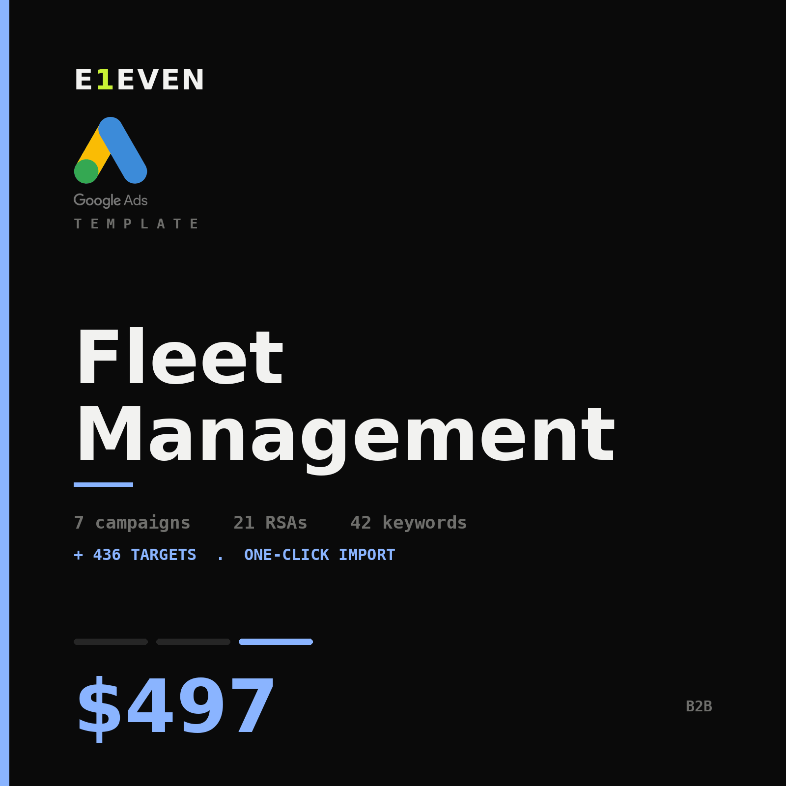 Fleet Management Google Ads Template - $497