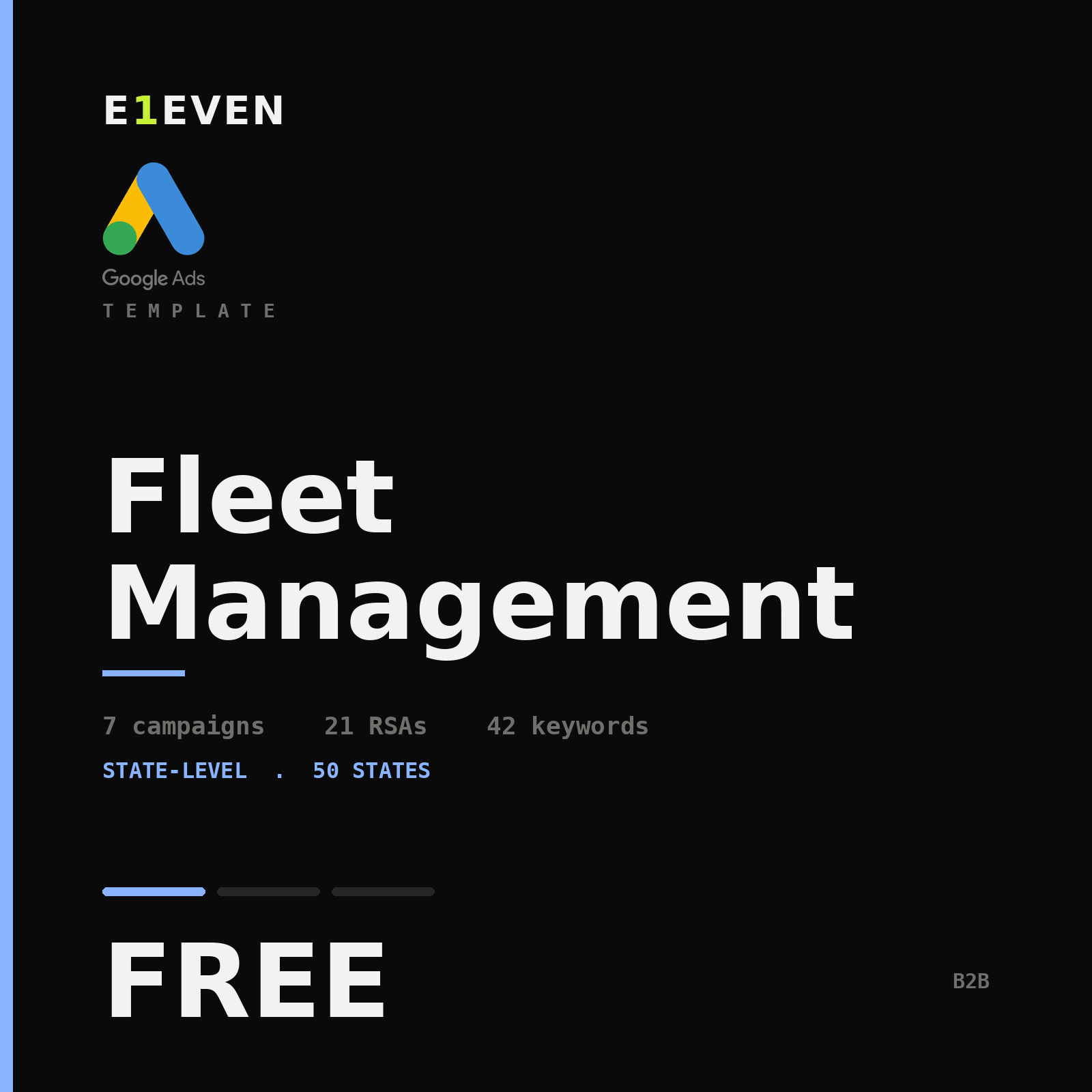 Fleet Management Google Ads Template - Free