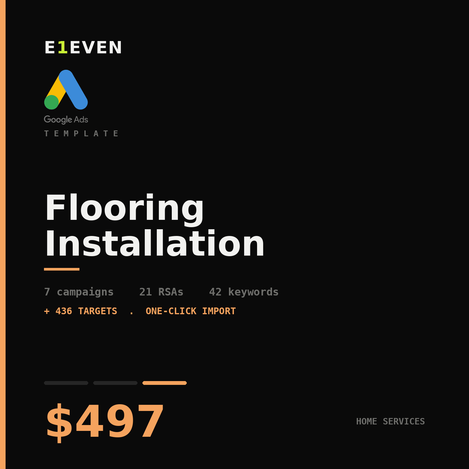 Flooring Installation Google Ads Template - $497