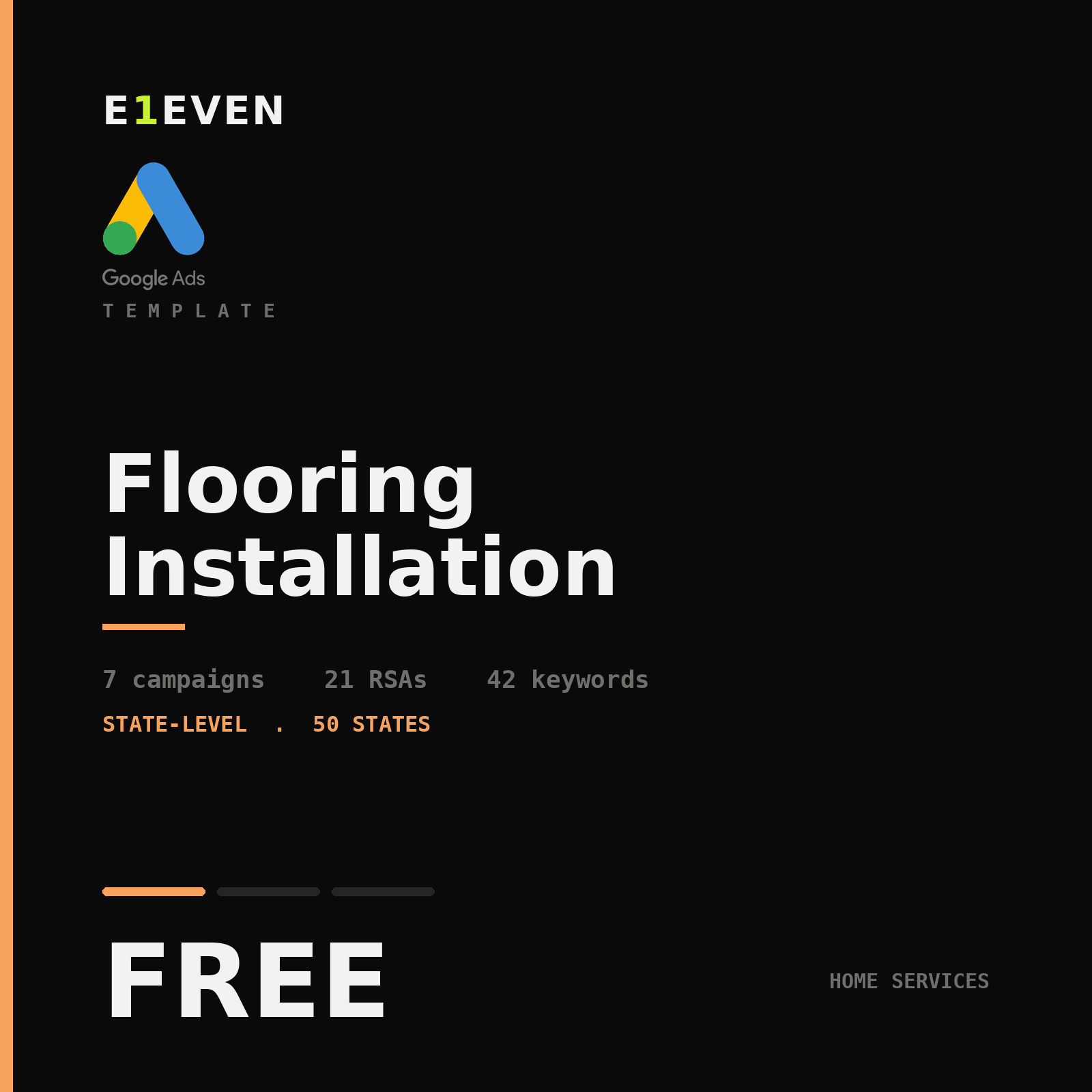 Flooring Installation Google Ads Template - Free