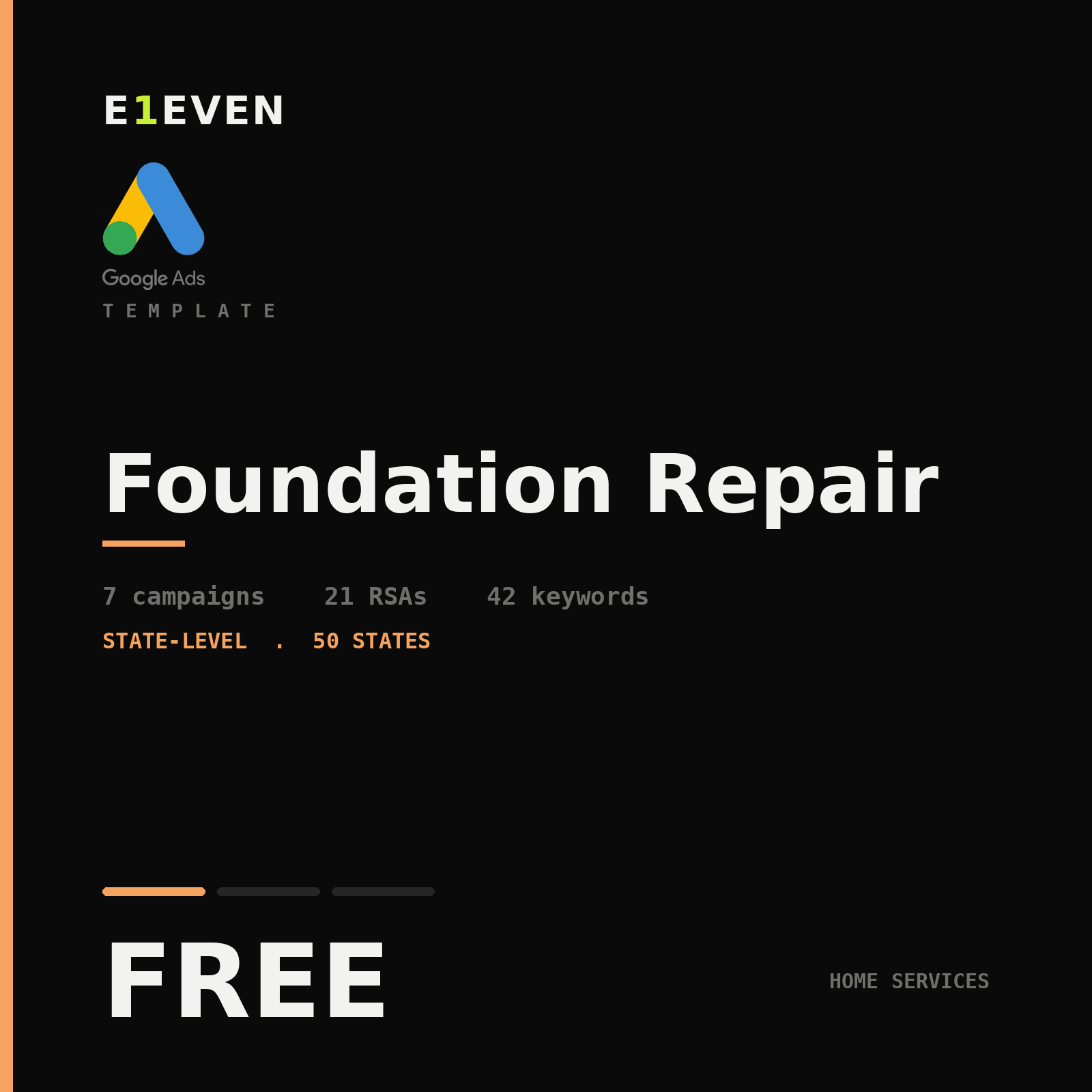 Foundation Repair Google Ads Template - Free