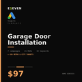 Garage Door Installation Google Ads Template - $97