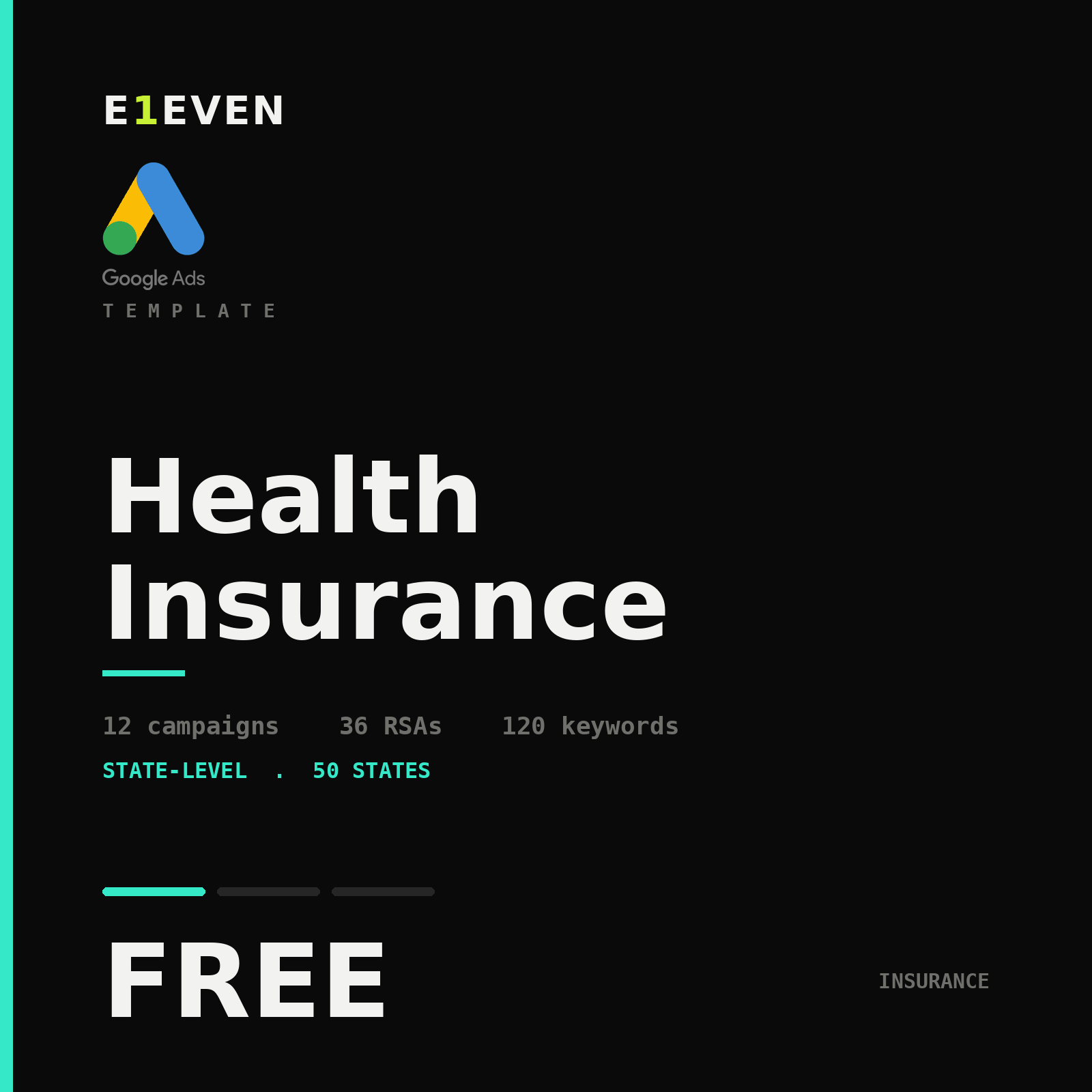 Health Insurance Google Ads Template - Free