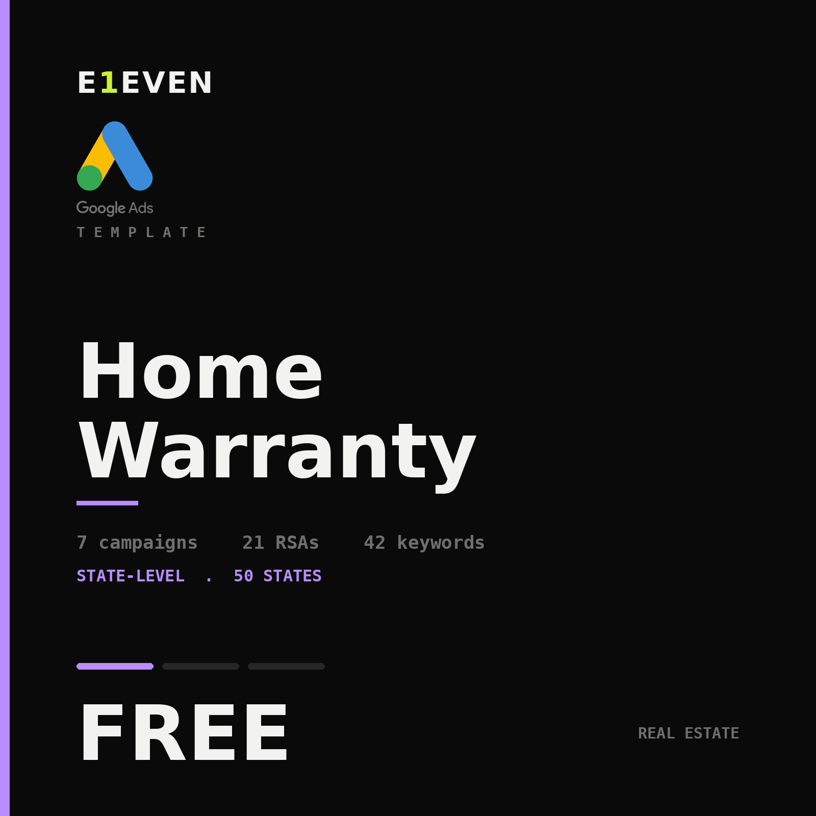 Home Warranty Google Ads Template - Free