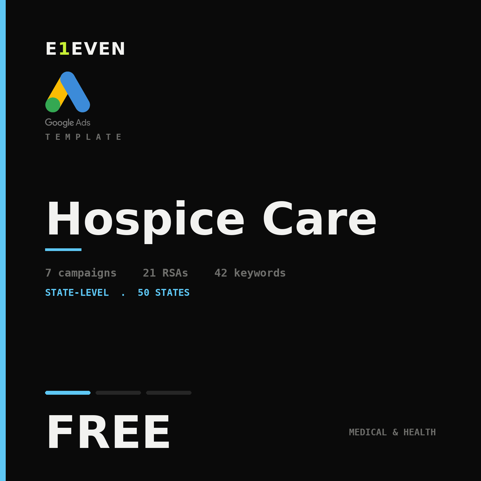 Hospice Care Google Ads Template - Free