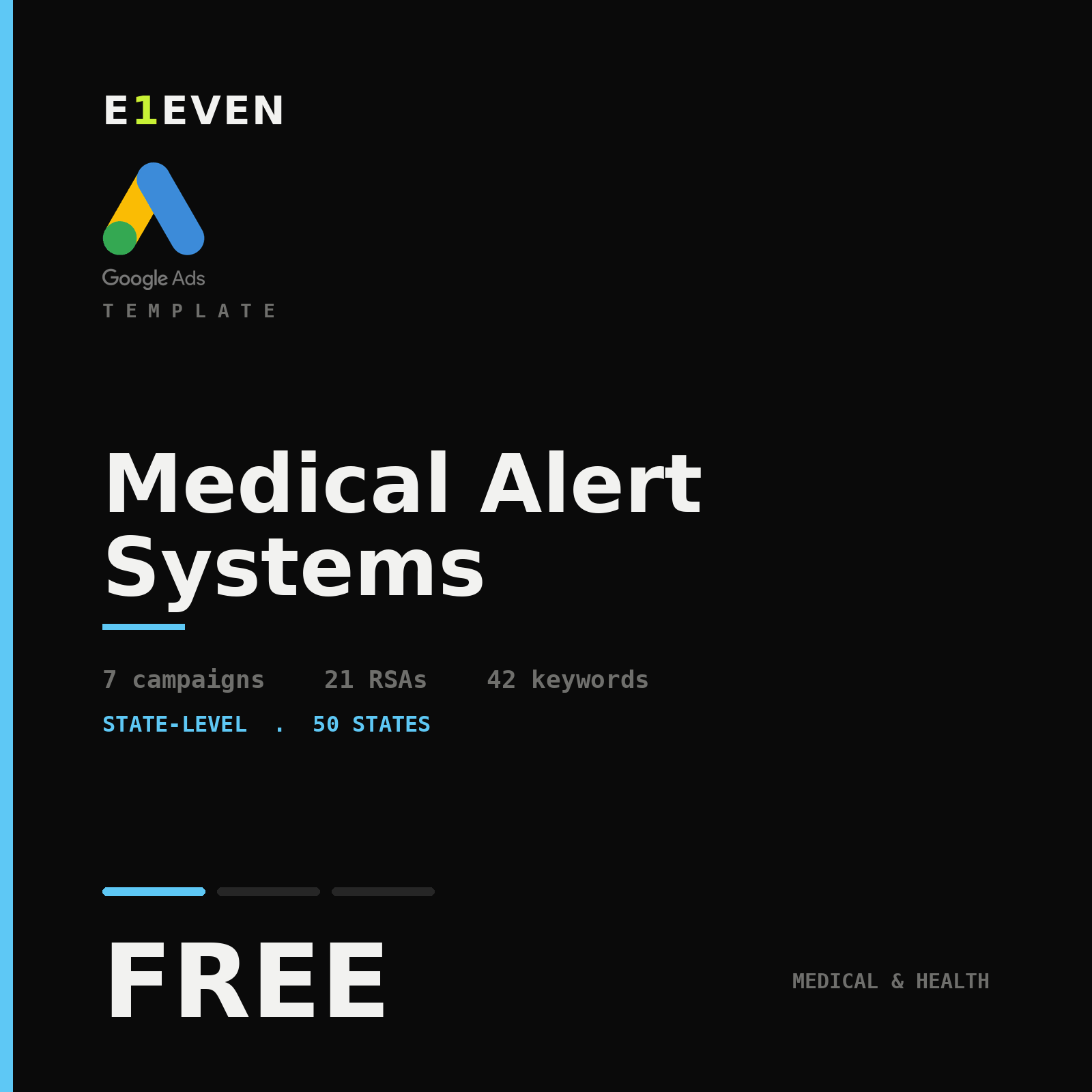 Medical Alert Systems Google Ads Template - Free
