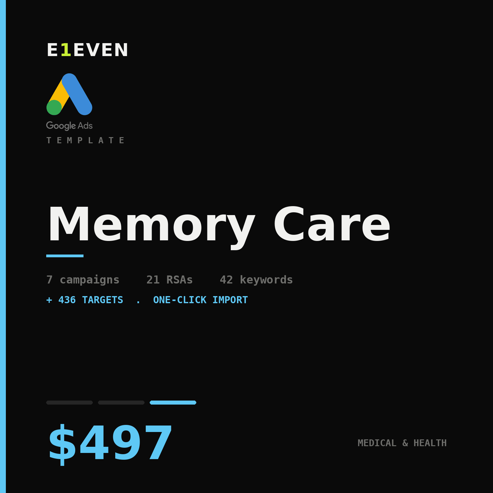Memory Care Google Ads Template - $497