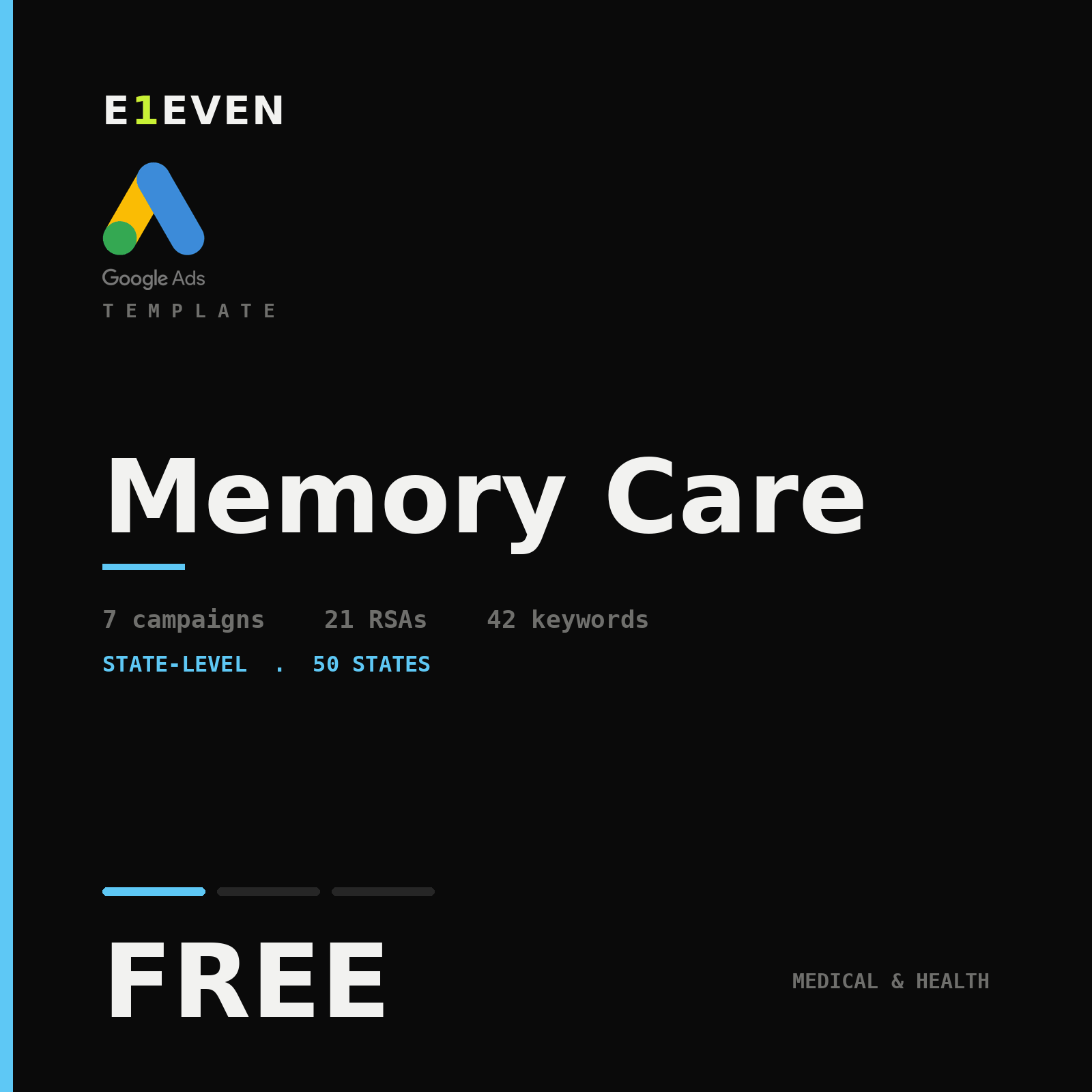 Memory Care Google Ads Template - Free