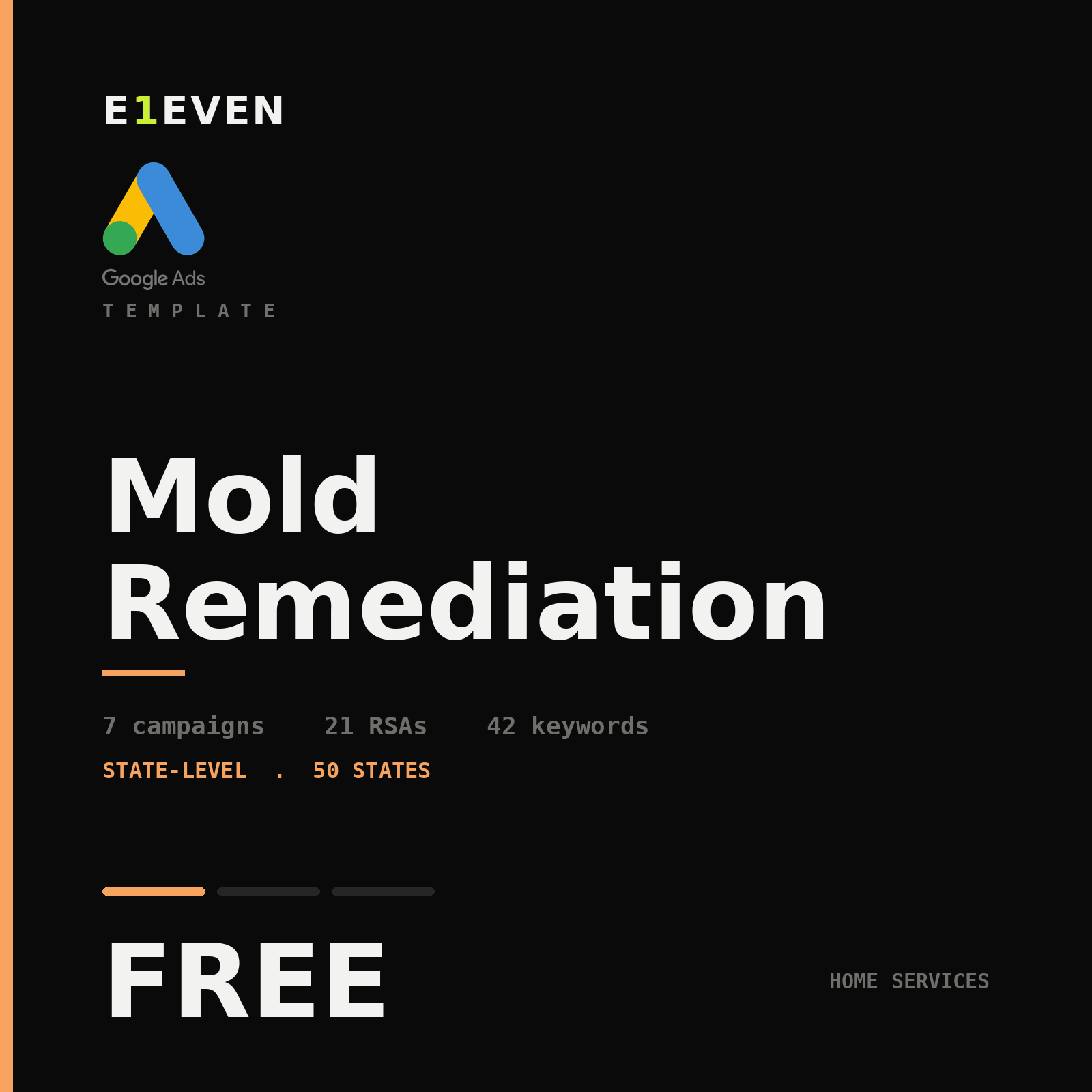 Mold Remediation Google Ads Template - Free