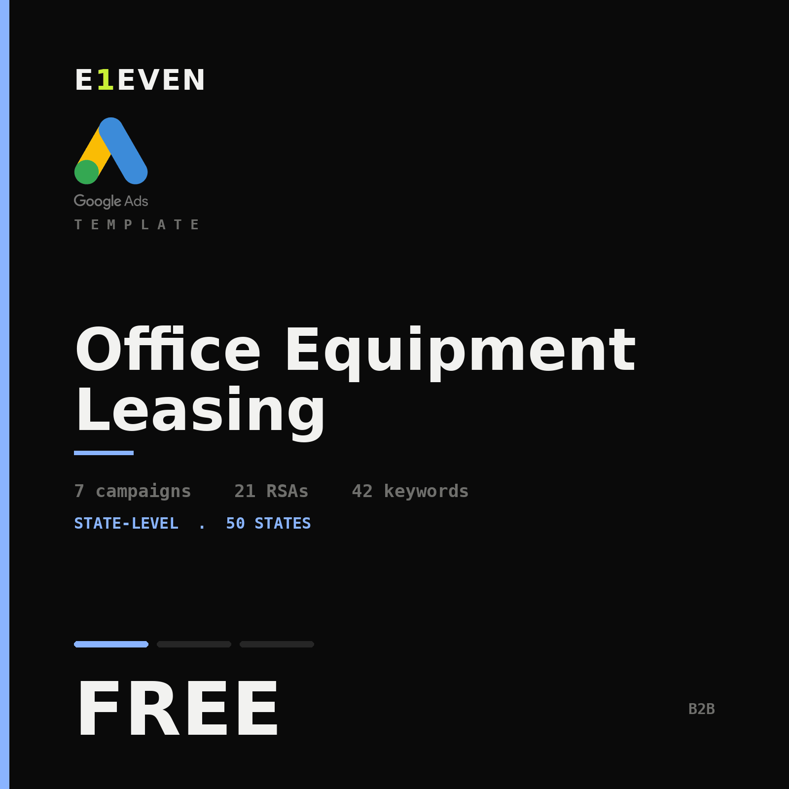 Office Equipment Leasing Google Ads Template - Free
