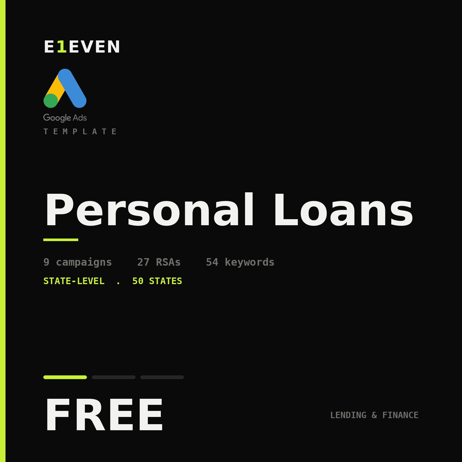 Personal Loans Google Ads Template - Free