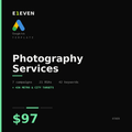 Photography Services Google Ads Template - $97