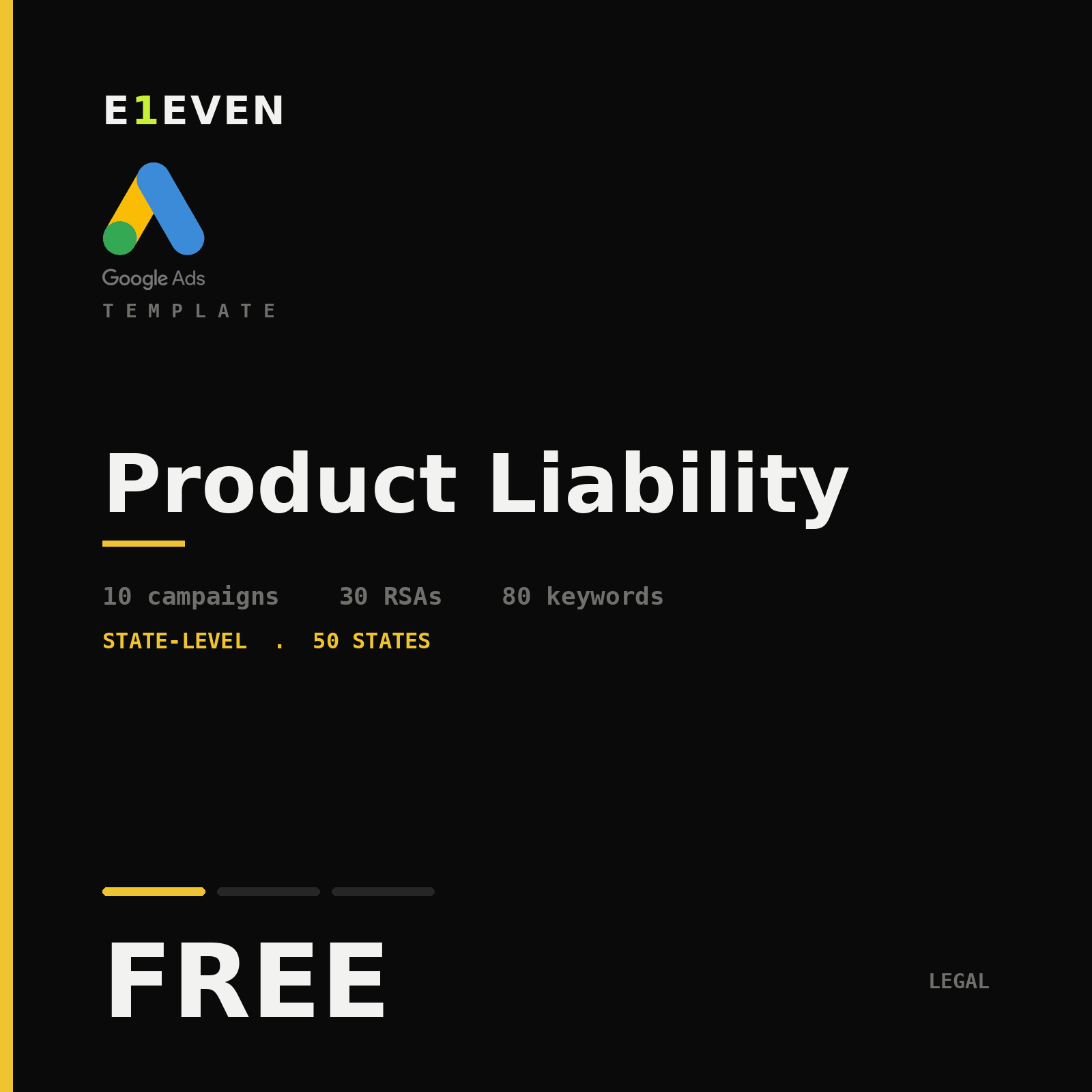 Product Liability Google Ads Template - Free
