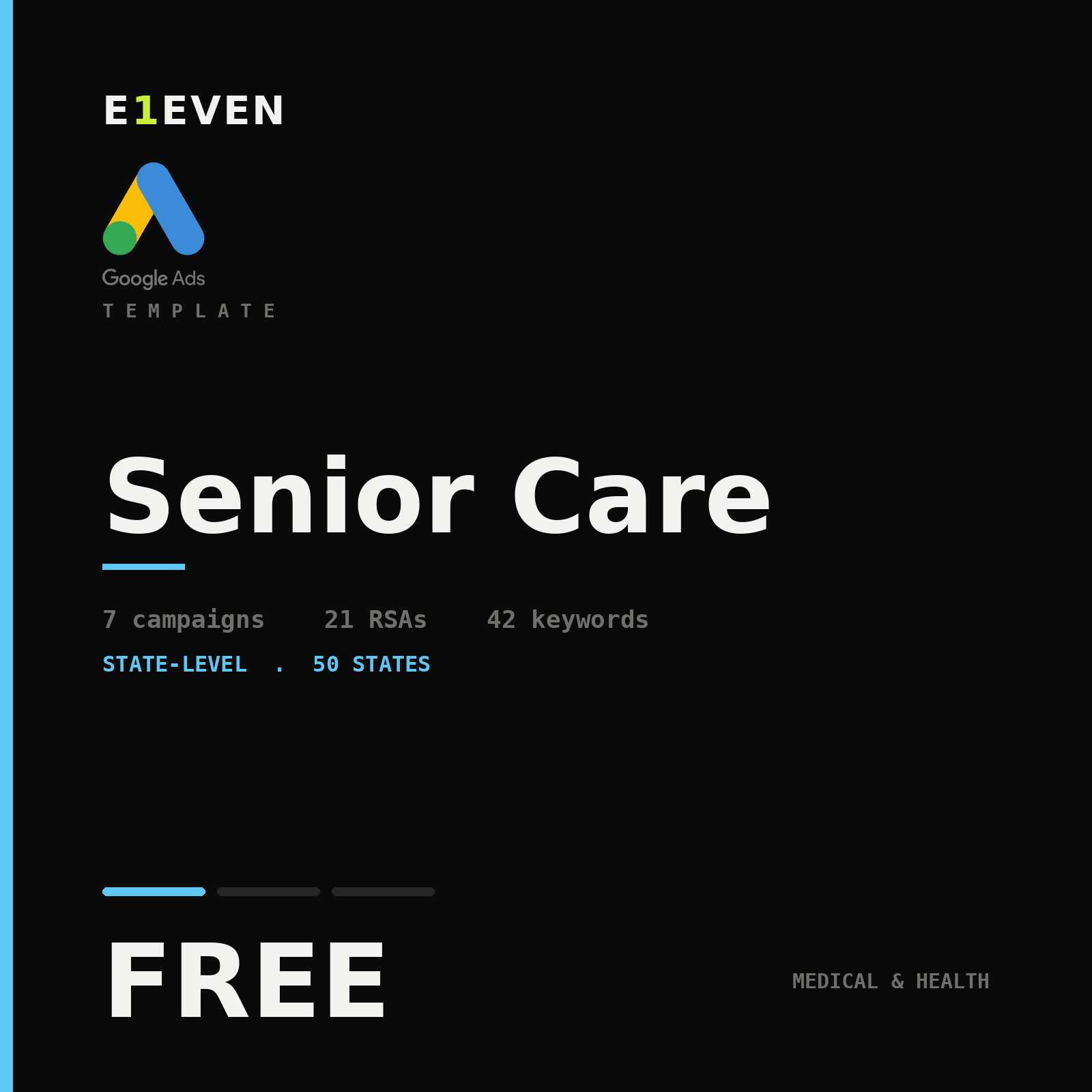 Senior Care Google Ads Template - Free