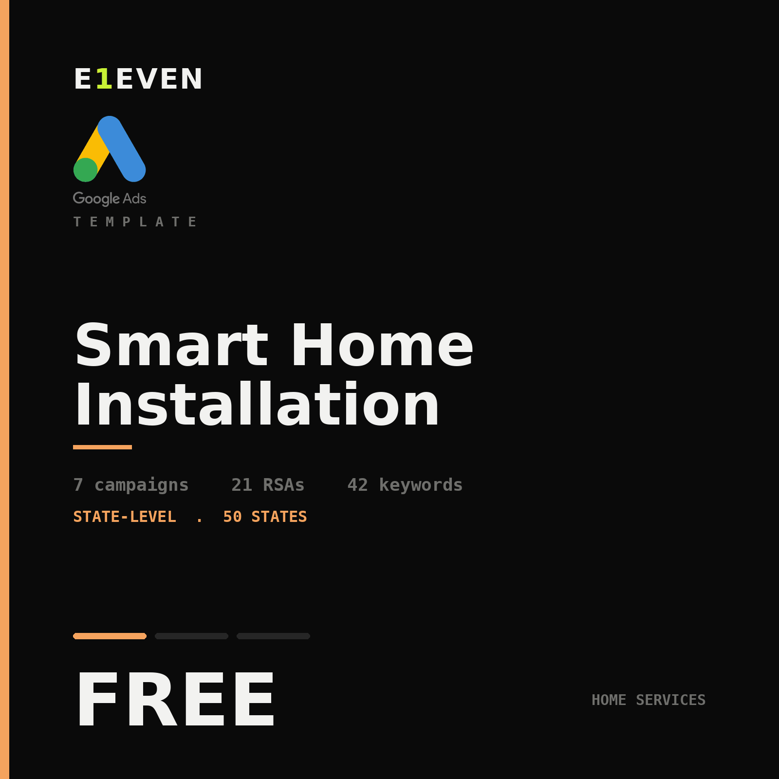 Smart Home Installation Google Ads Template - Free