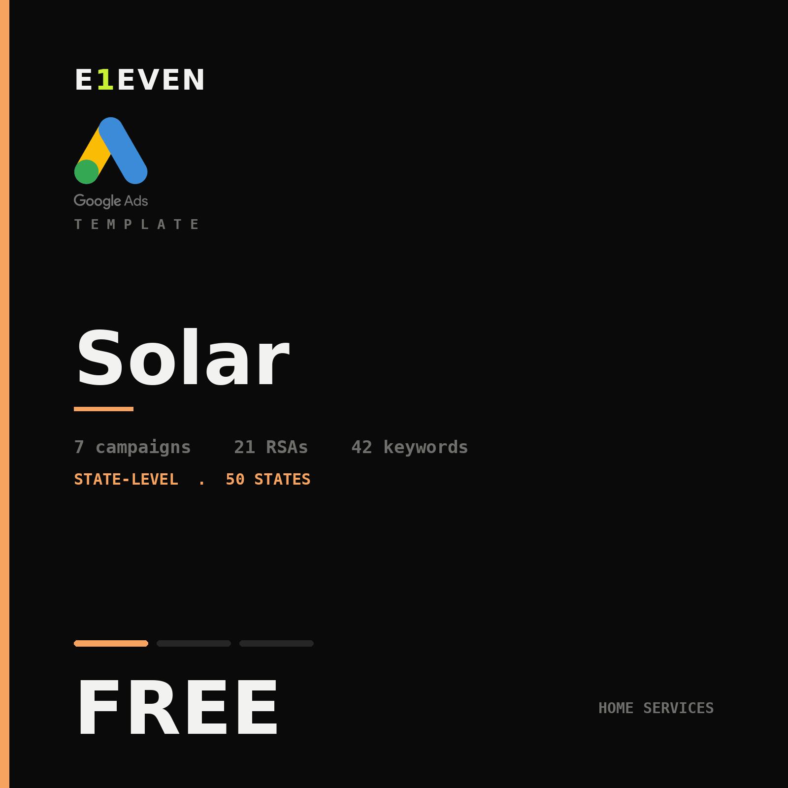 Solar Google Ads Template - Free
