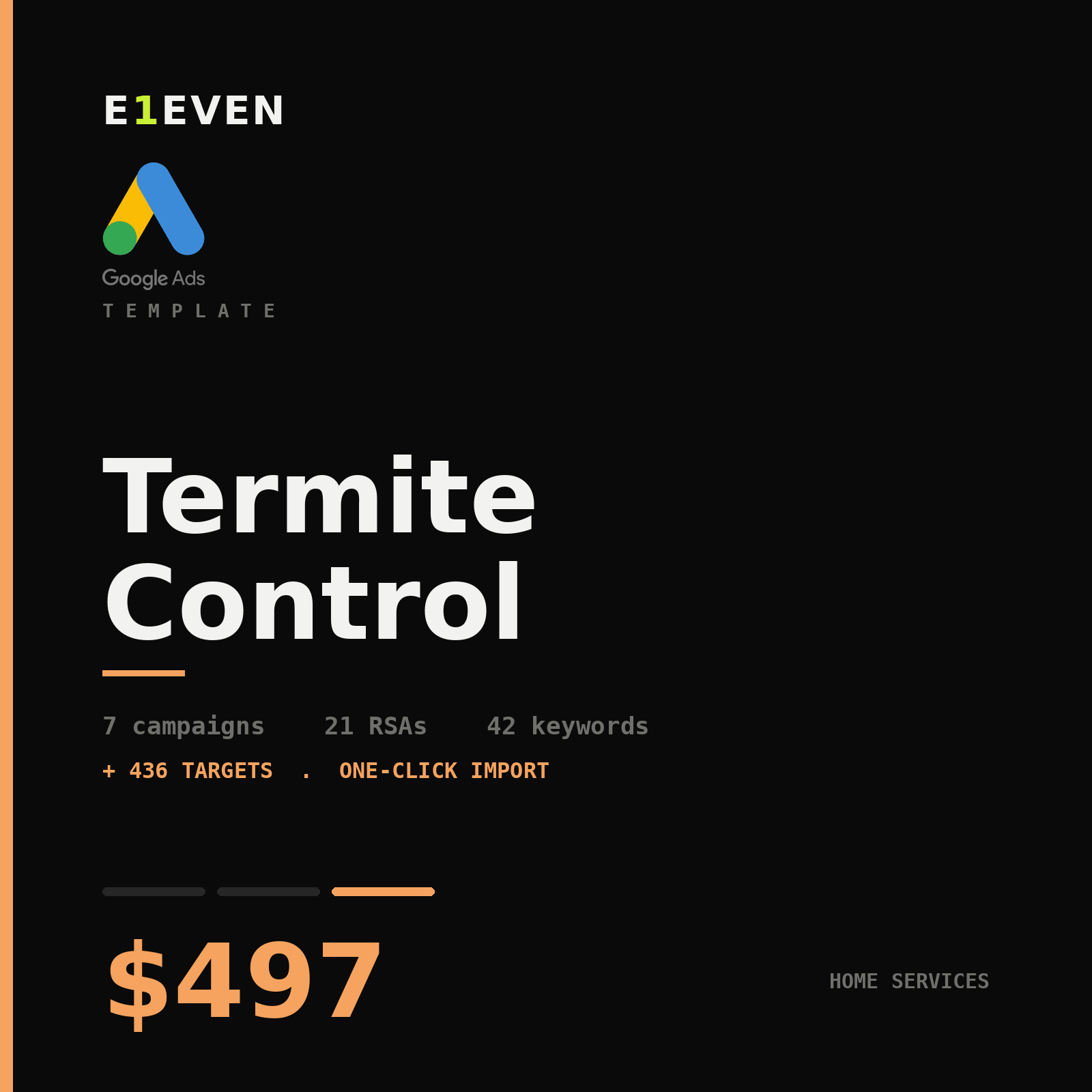 Termite Control Google Ads Template - $497