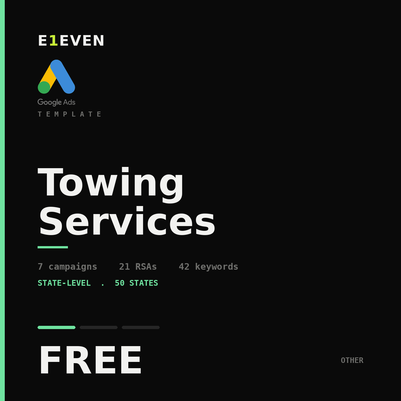 Towing Services Google Ads Template - Free