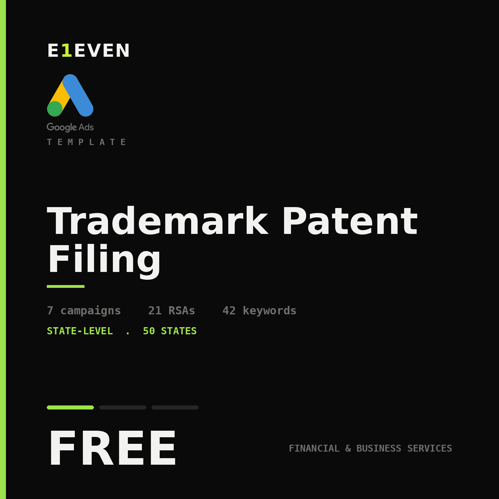 Trademark Patent Filing Google Ads Template - Free