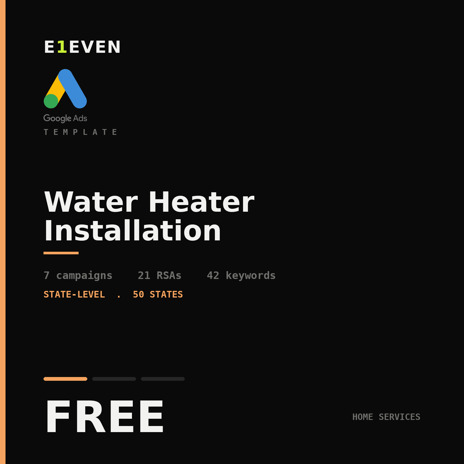 Water Heater Installation Google Ads Template - Free