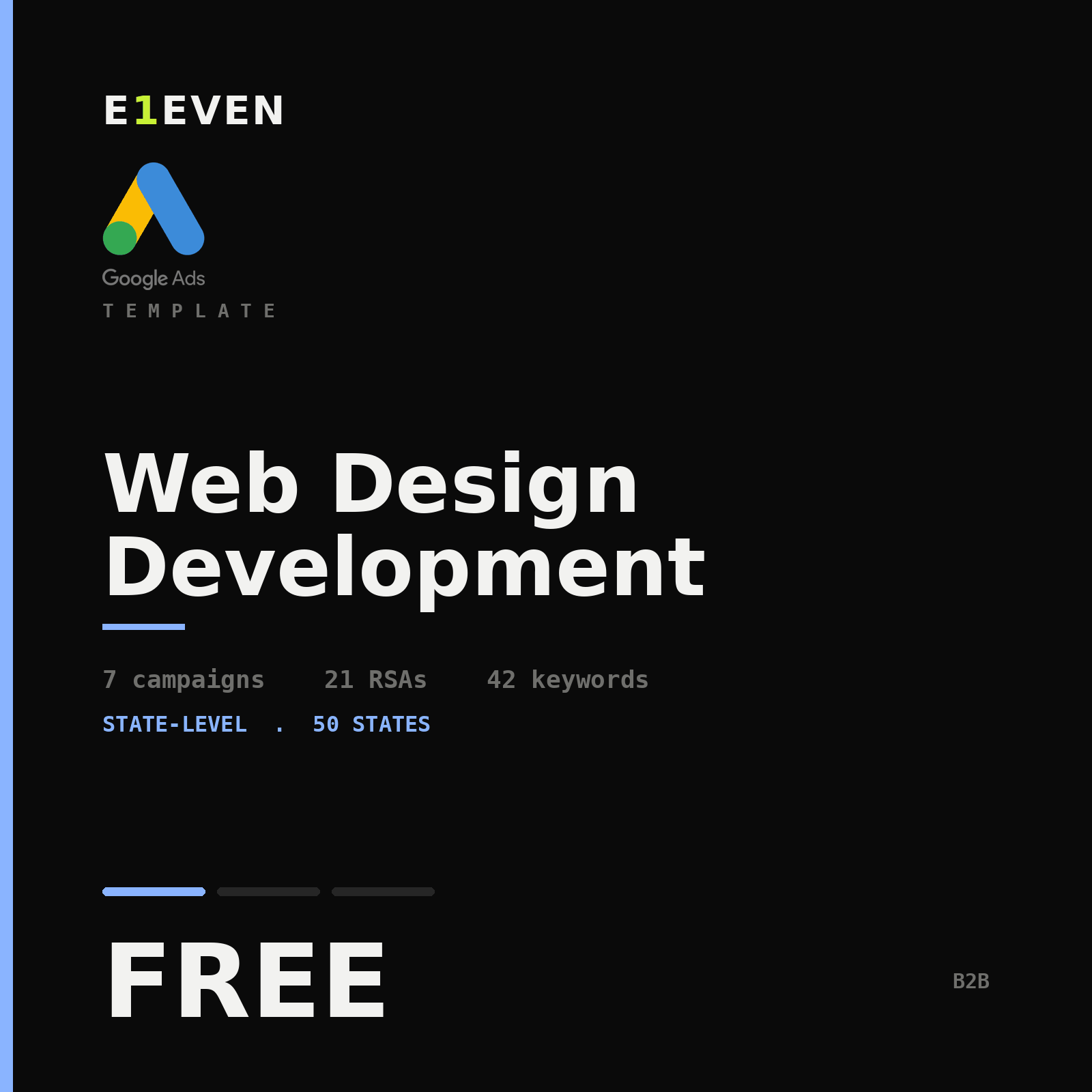 Web Design Development Google Ads Template - Free