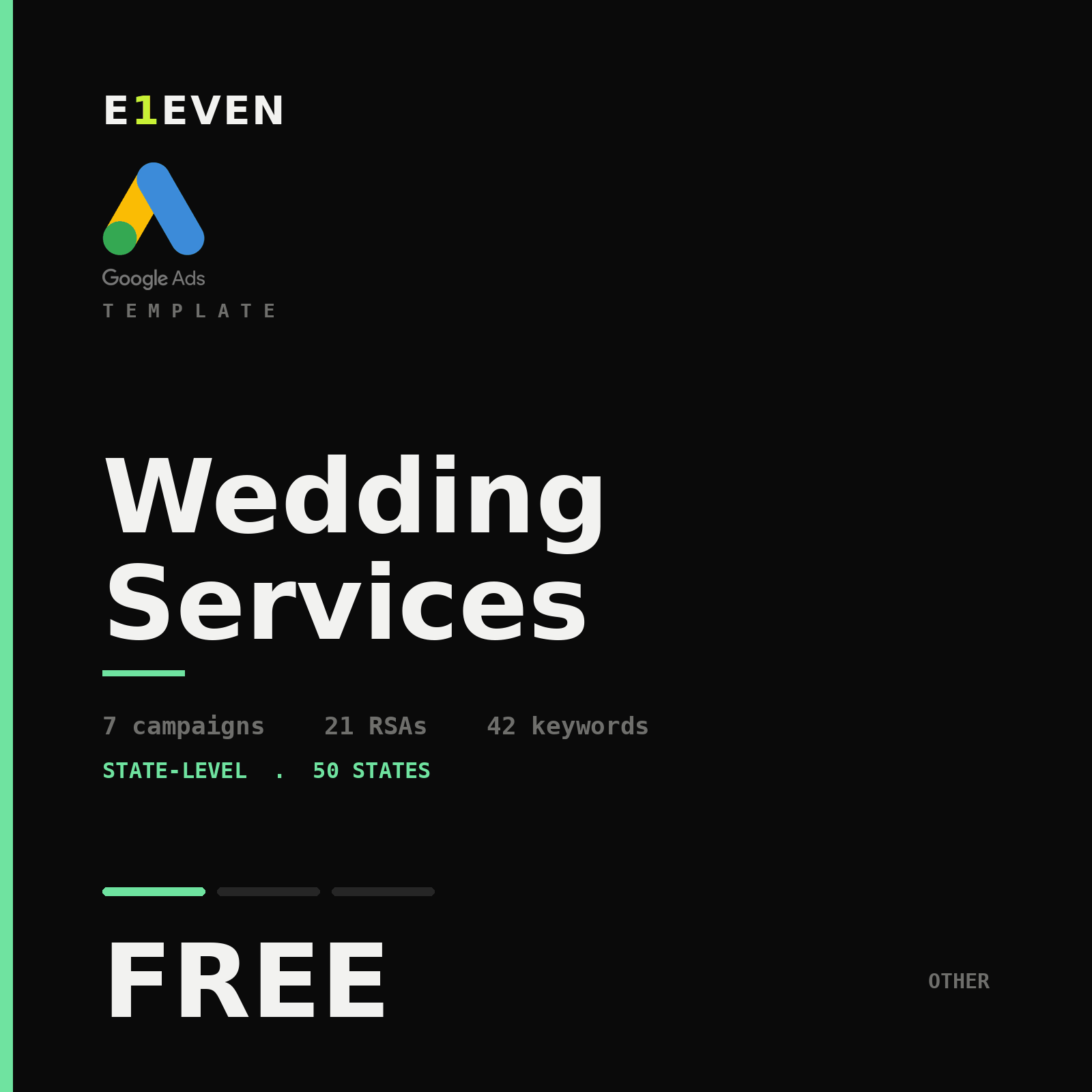 Wedding Services Google Ads Template - Free